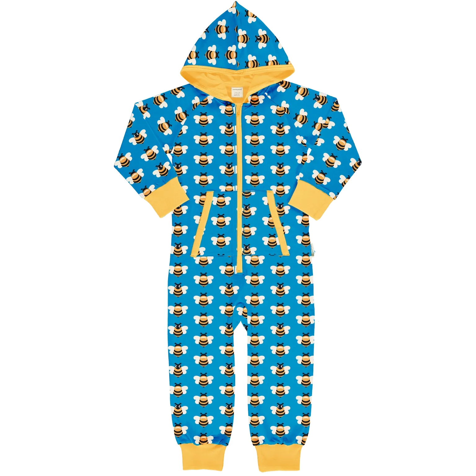 Maxomorra Picnic Bee One Piece Zip Suit