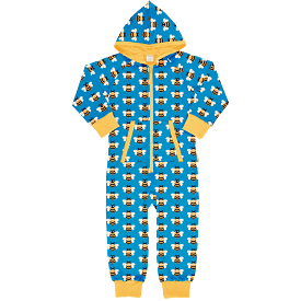 Maxomorra Picnic Bee One Piece Zip Suit