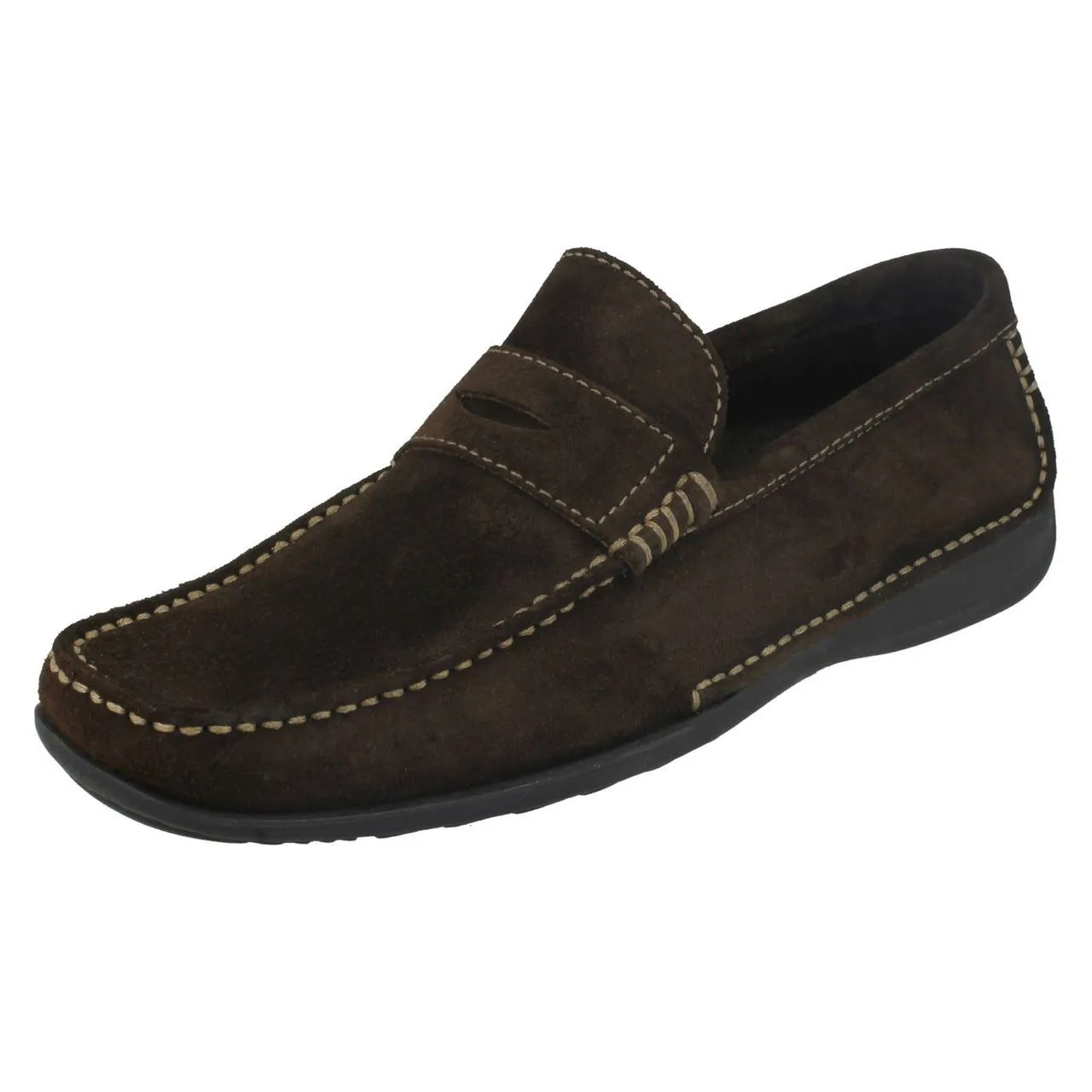 Mens Loake Slip On Loafer Shoes Cortina