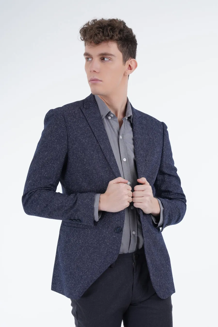 Micro-Patterned Blazer