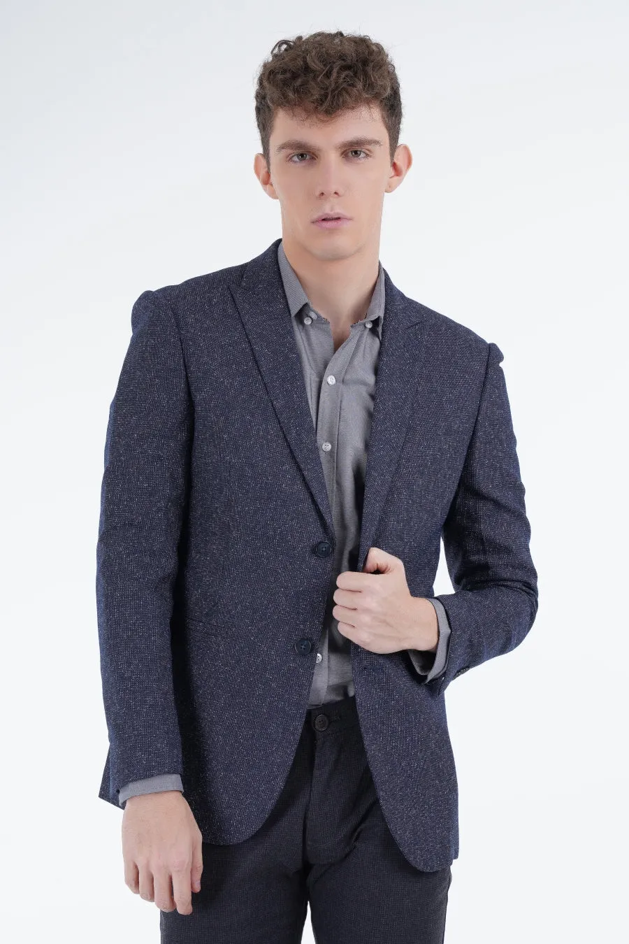 Micro-Patterned Blazer