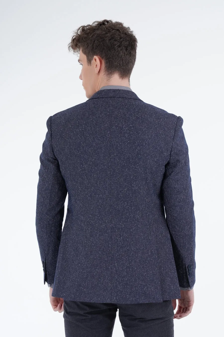 Micro-Patterned Blazer