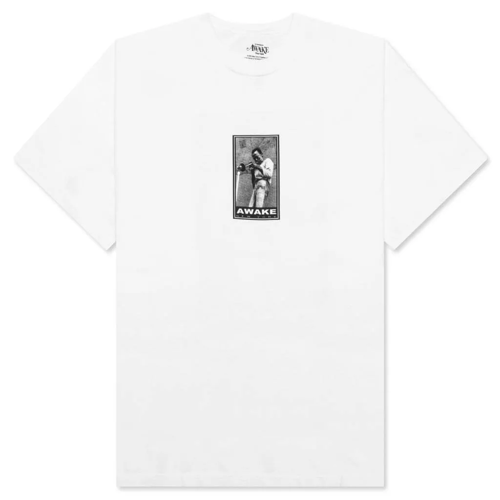 Miles Davis Printed S/S Tee - White