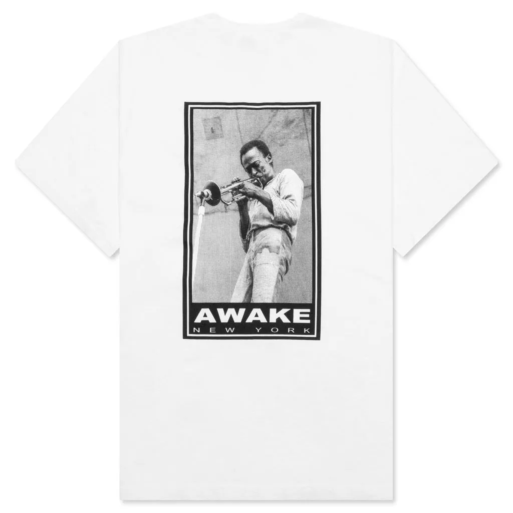 Miles Davis Printed S/S Tee - White