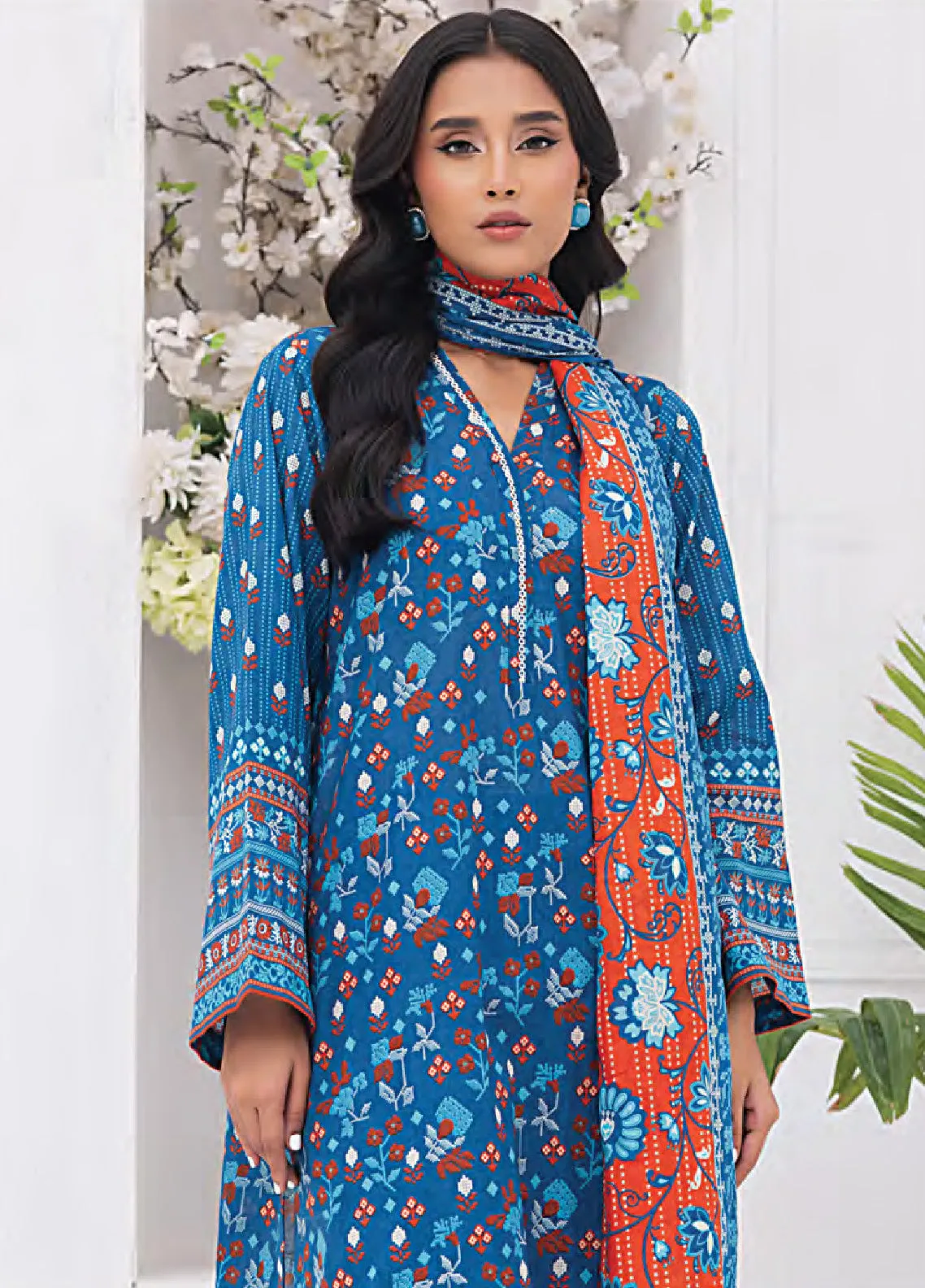 Mirha By MTC A Project of LSM Lakhany Printed Lawn 3 Piece Unstitched Suit MTCLSM24PL-21