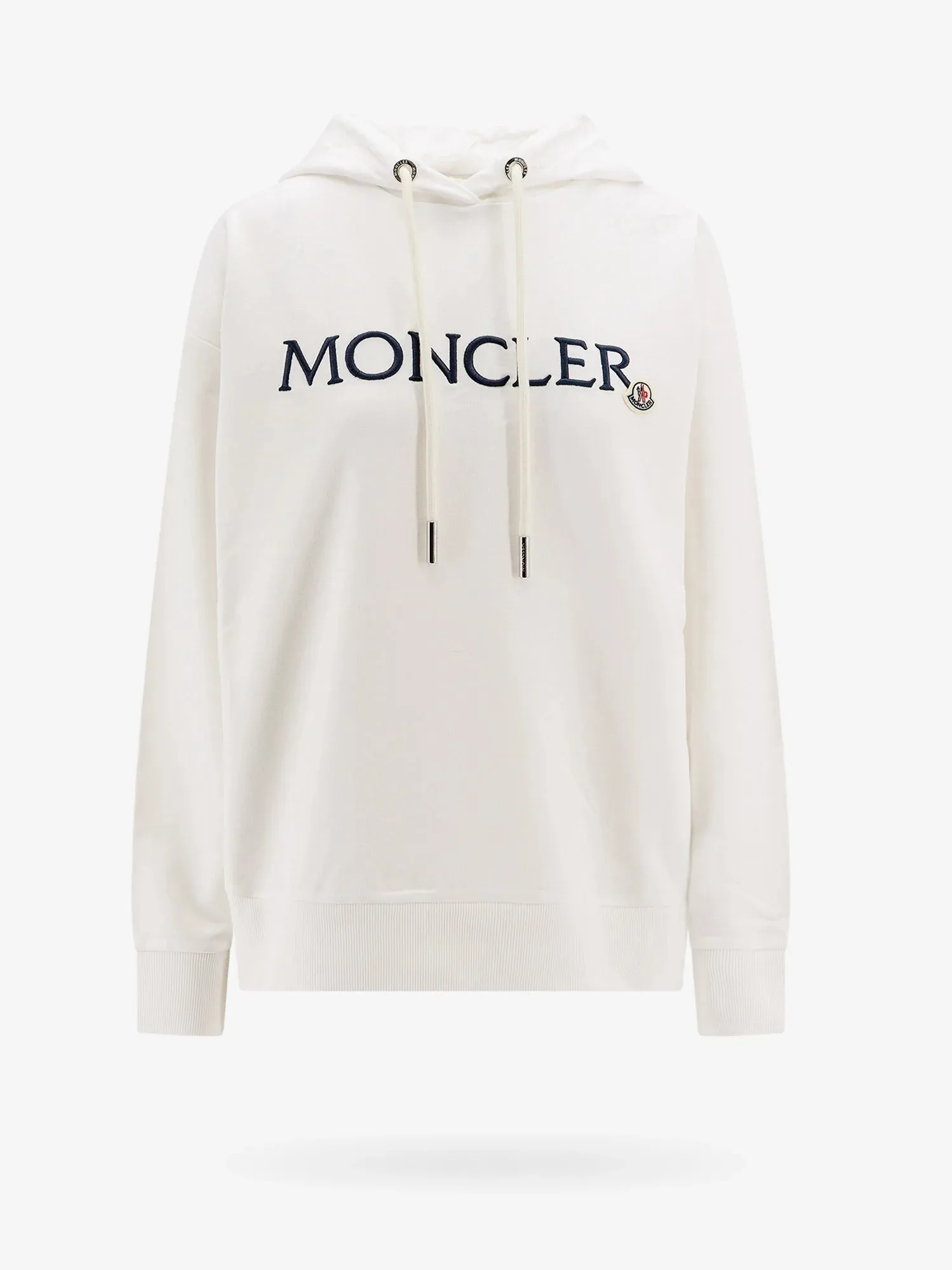 MONCLER  |Crew Neck Long Sleeves Cotton Logo Hoodies & Sweatshirts