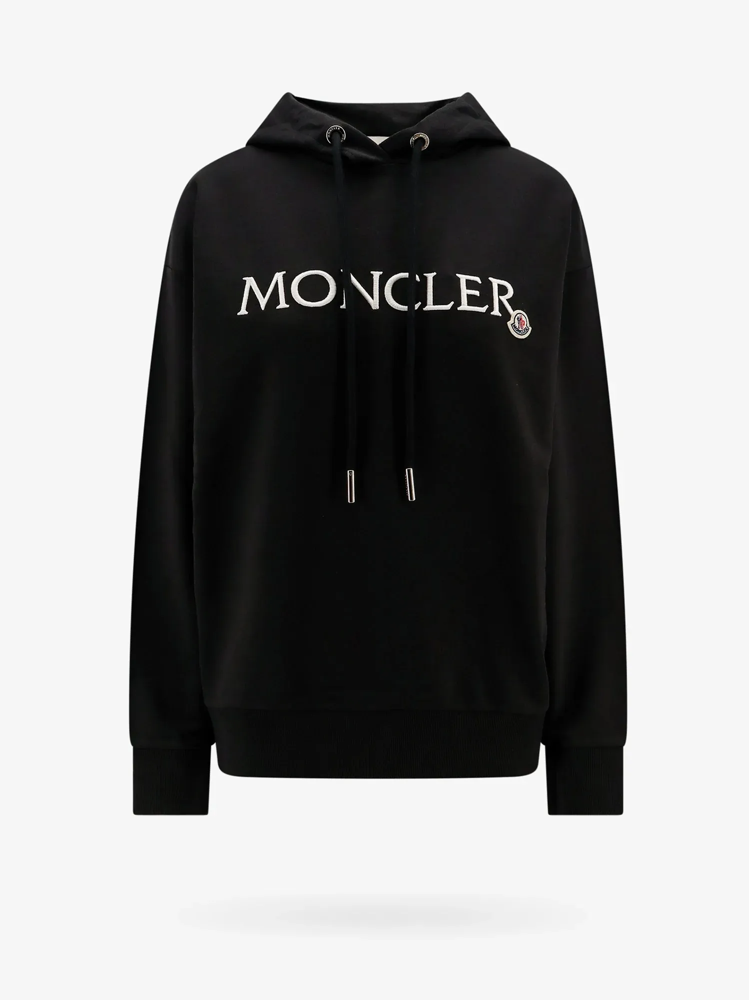 MONCLER  |Crew Neck Long Sleeves Cotton Logo Hoodies & Sweatshirts