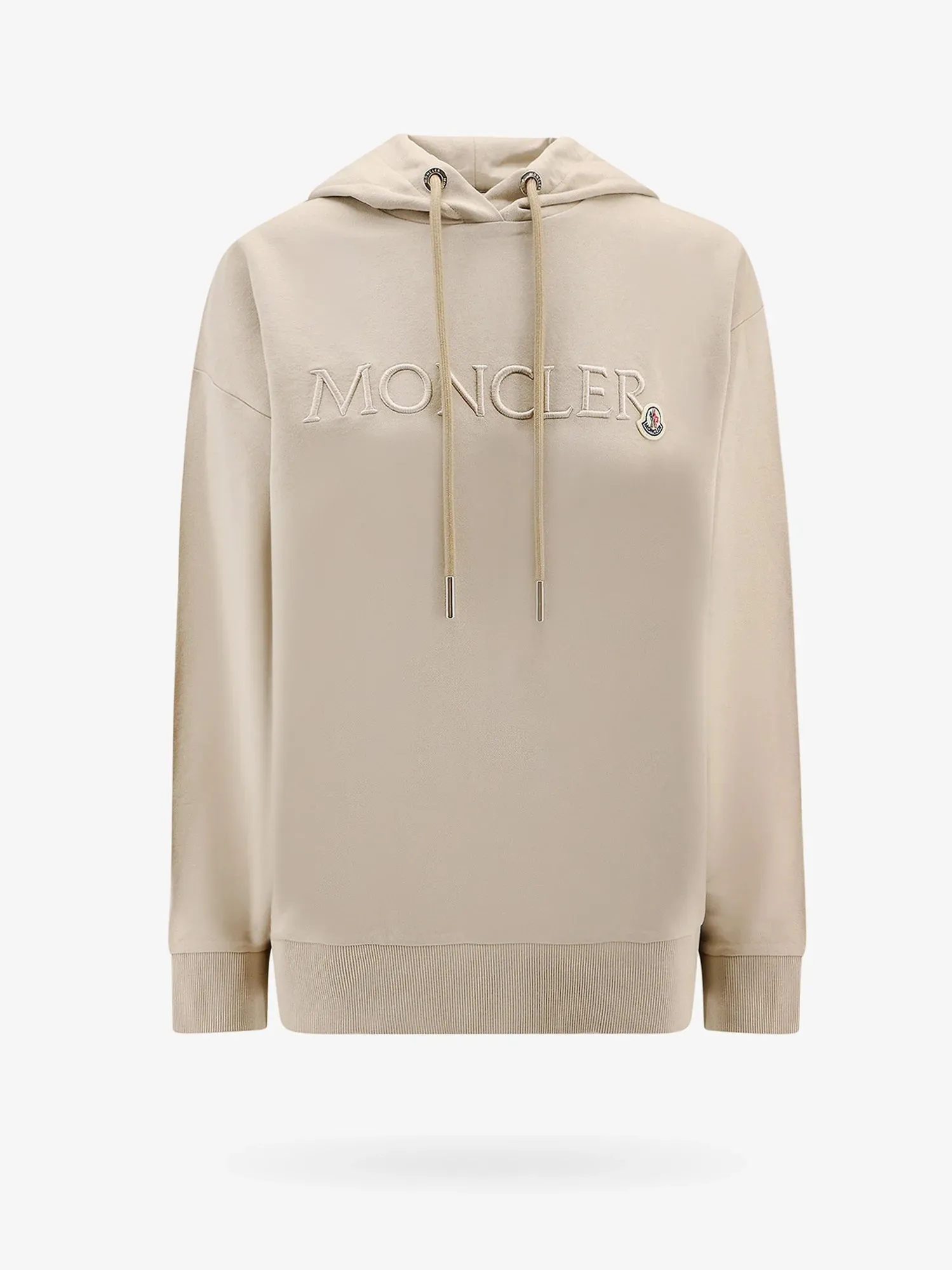 MONCLER  |Crew Neck Long Sleeves Cotton Logo Hoodies & Sweatshirts