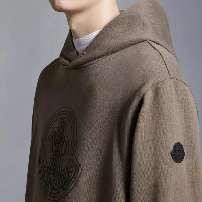 MONCLER  |Long Sleeves Cotton Logo Hoodies