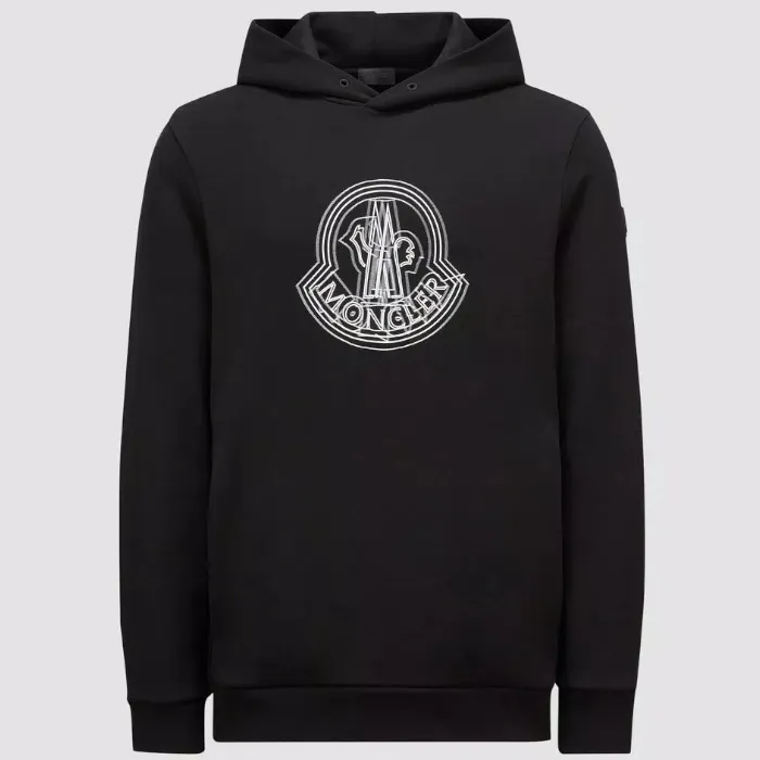 MONCLER  |Long Sleeves Cotton Logo Hoodies