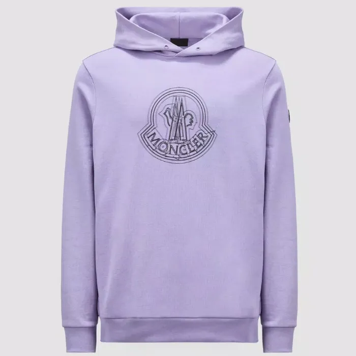 MONCLER  |Long Sleeves Cotton Logo Hoodies