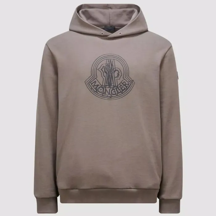 MONCLER  |Long Sleeves Cotton Logo Hoodies