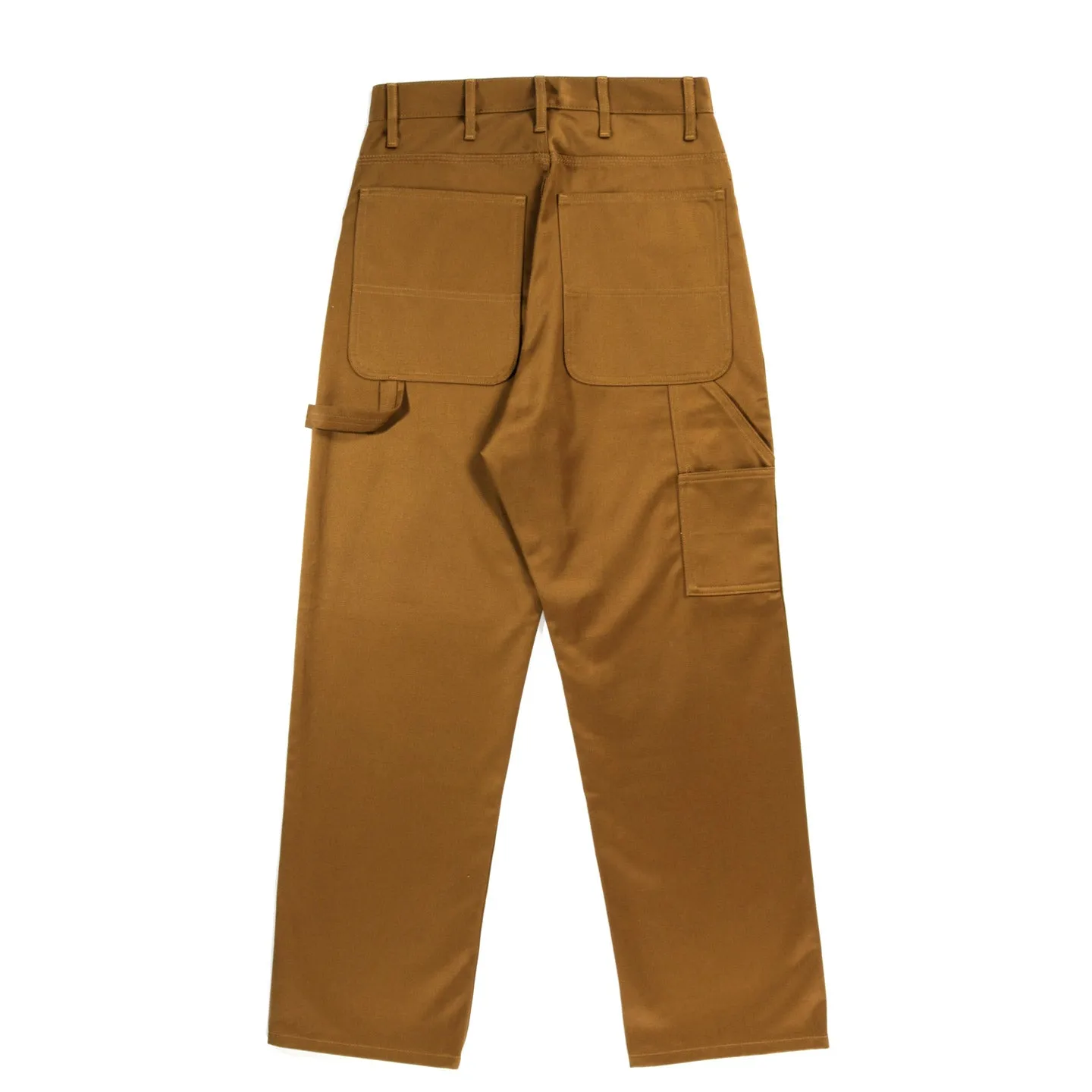 MONITALY DROP CROTCH PAINTER PANTS VANCLOTH SATEEN KHAKI