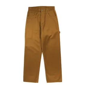 MONITALY DROP CROTCH PAINTER PANTS VANCLOTH SATEEN KHAKI