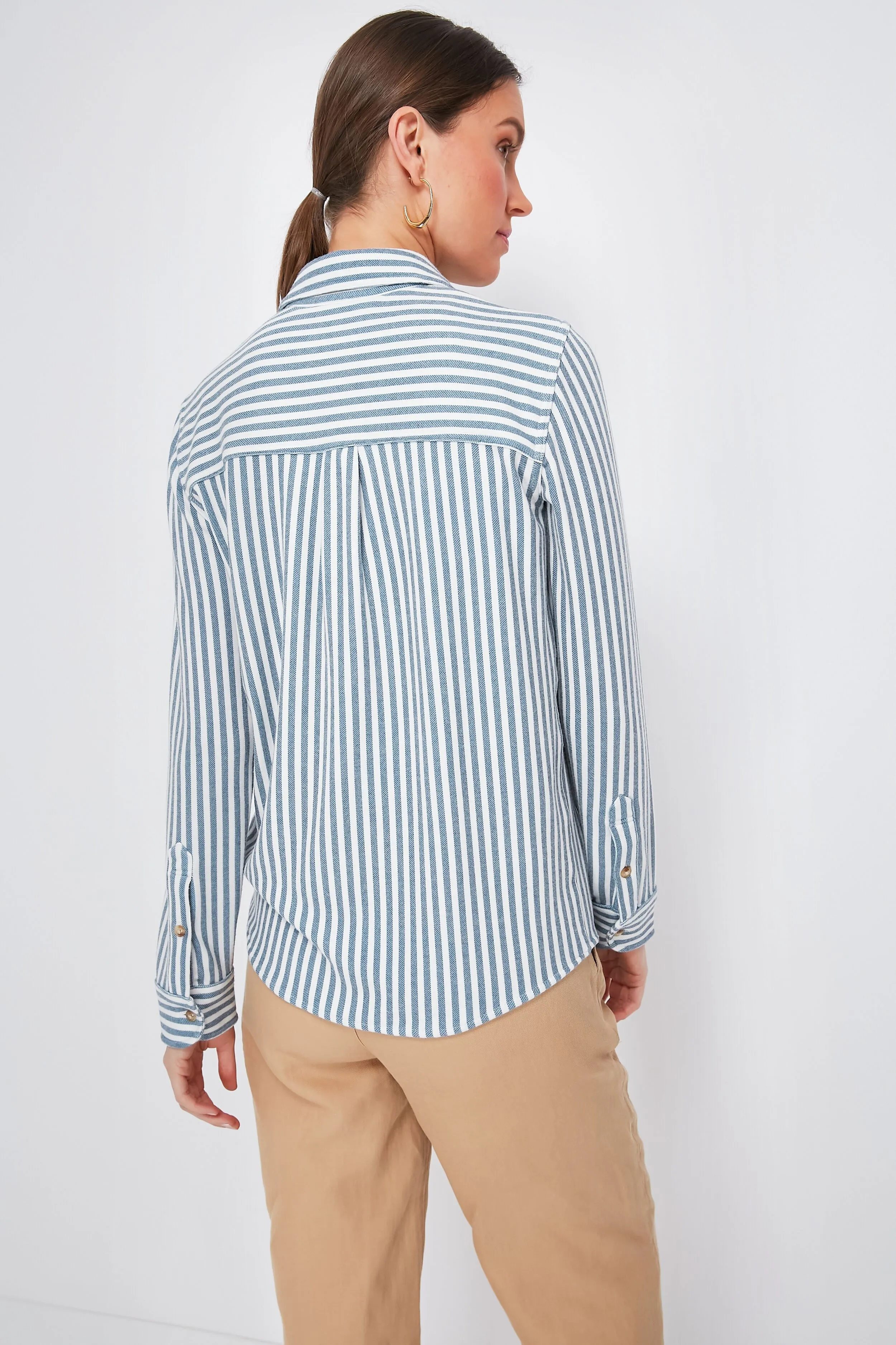 Navy Blazer Stripe Legend Sweater Shirt