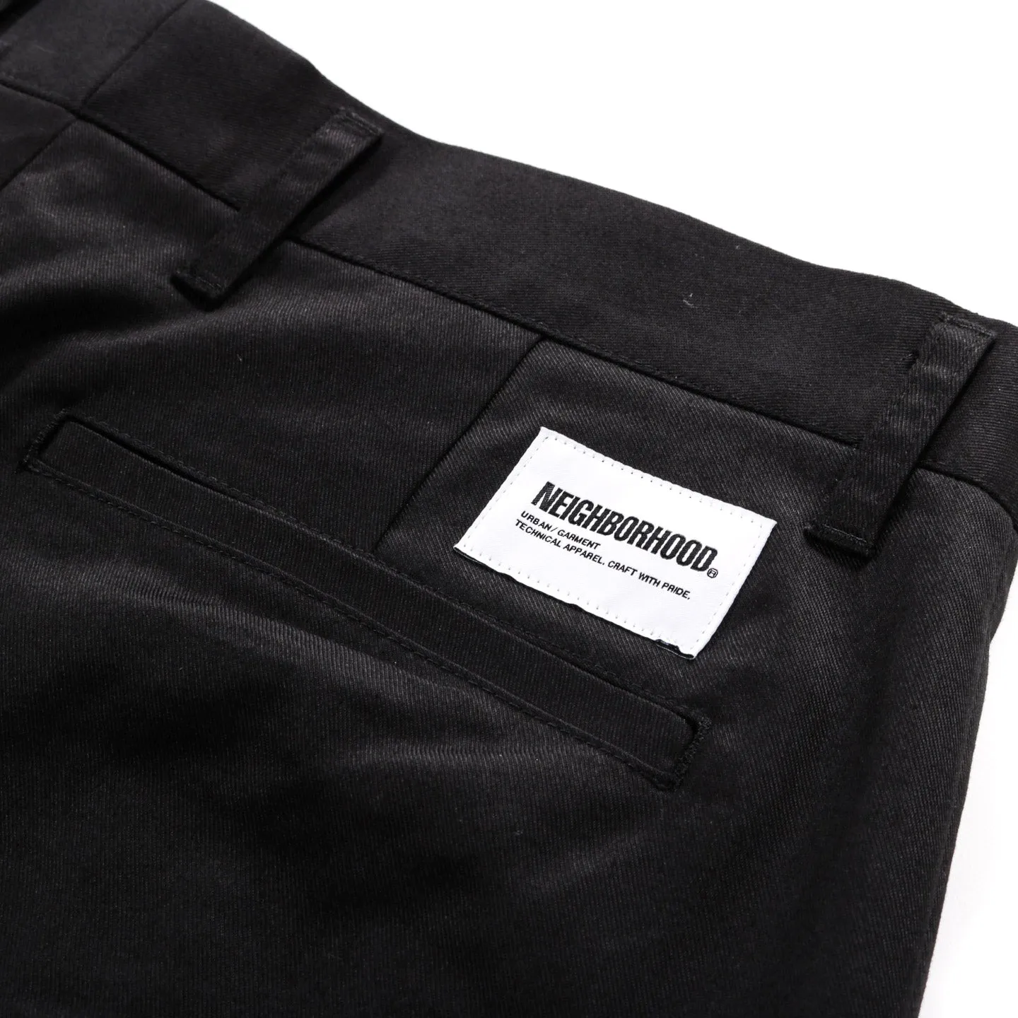 NEIGHBORHOOD TWO TUCK PANTS BLACK