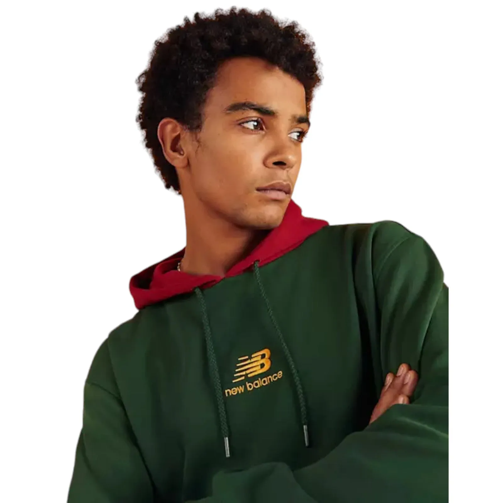 New Balance Color Block Hoodie - Green