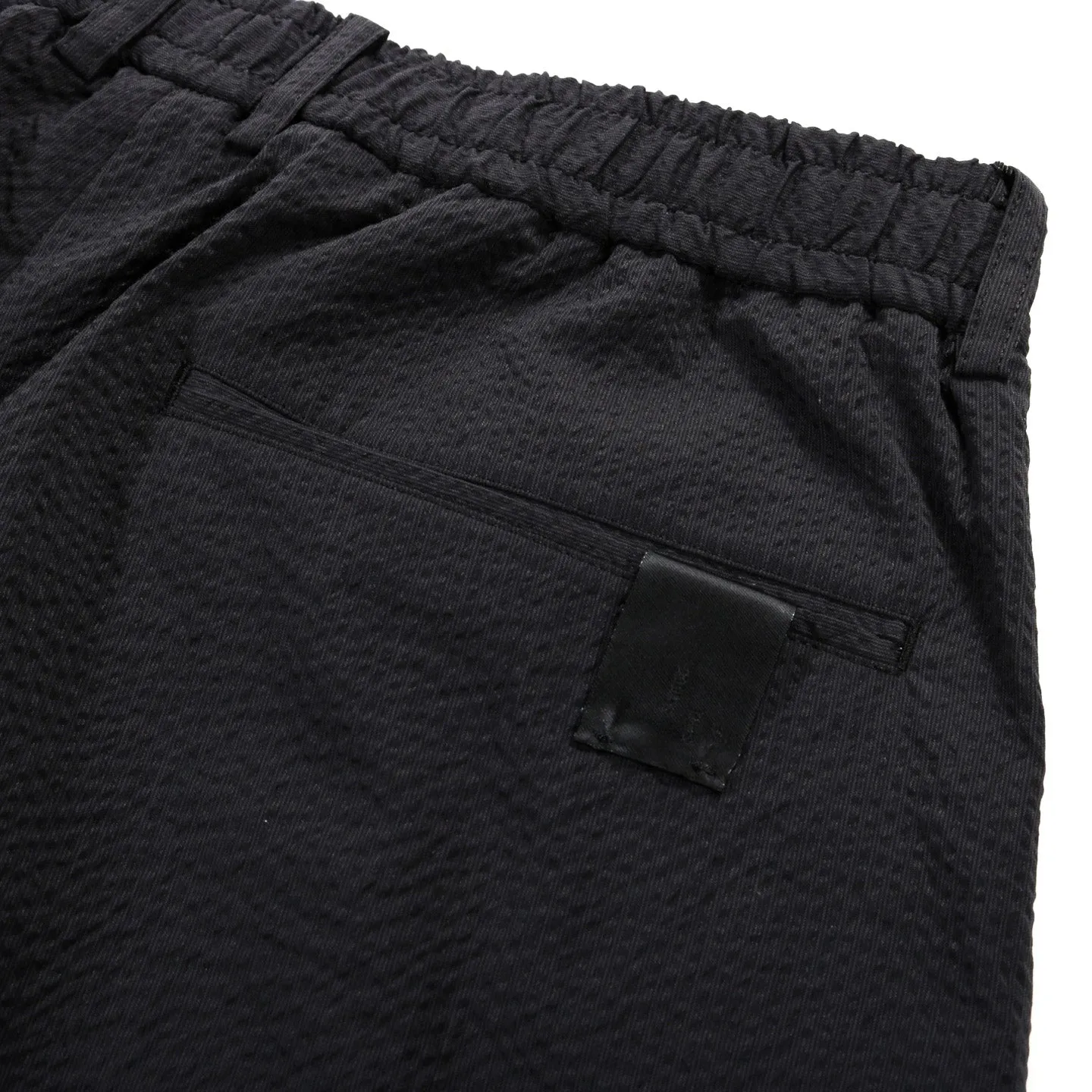 N.HOOLYWOOD 2231-PT20 SEERSUCKER EASY PANTS BLACK