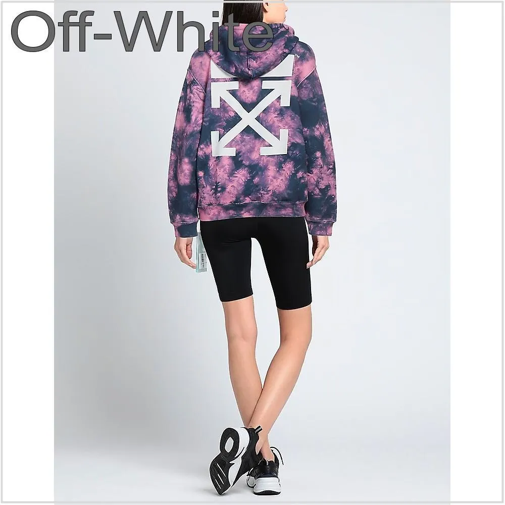 Off-White  |Long Sleeves Cotton Logo Hoodies & Sweatshirts