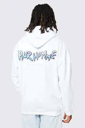 Oversized Pour Homme Graphic Hoodie