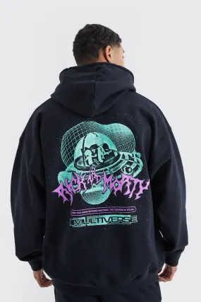 Oversized Rick And Morty License Hoodie