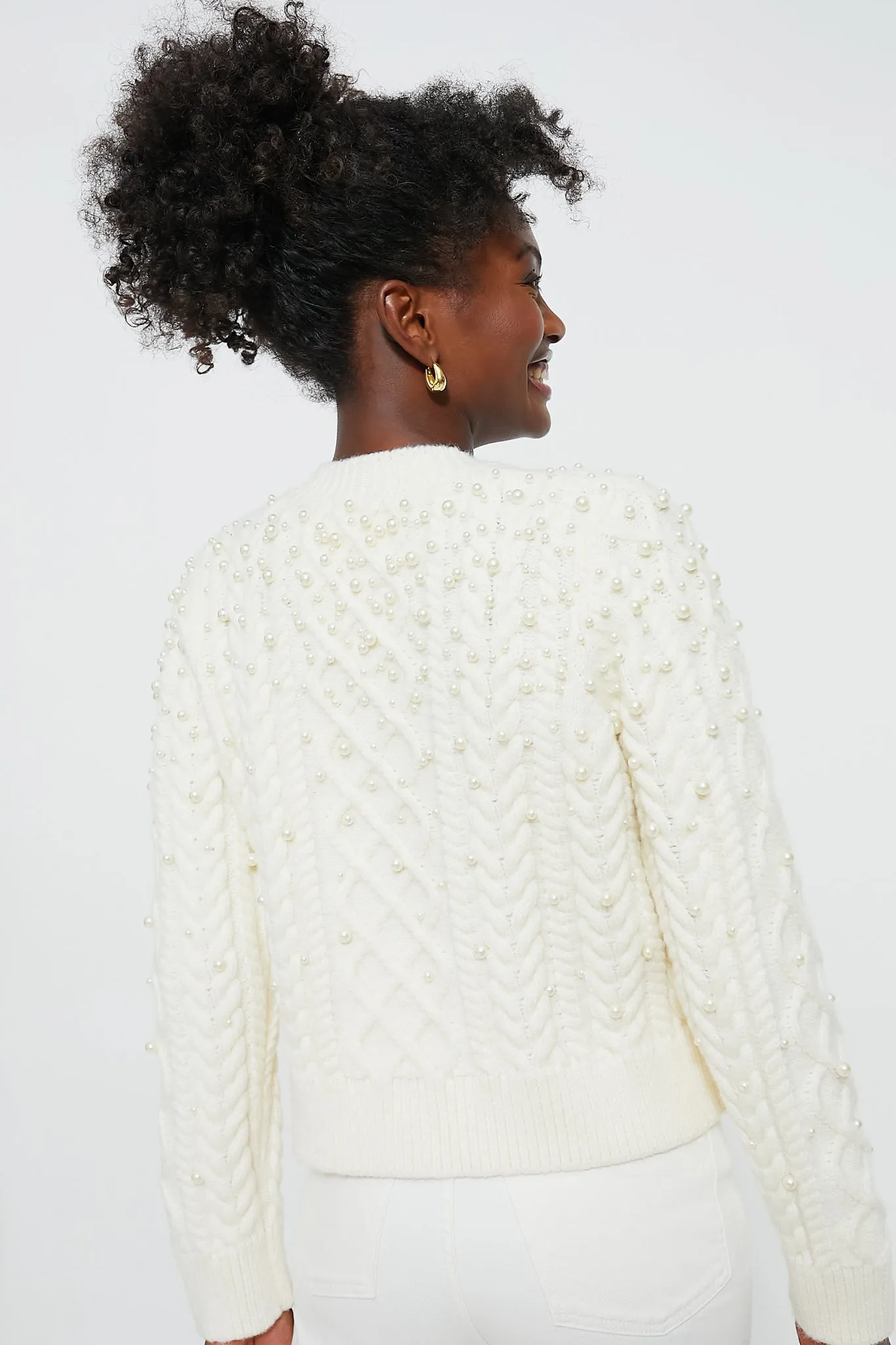 Pearl Embellished Ellis Sweater