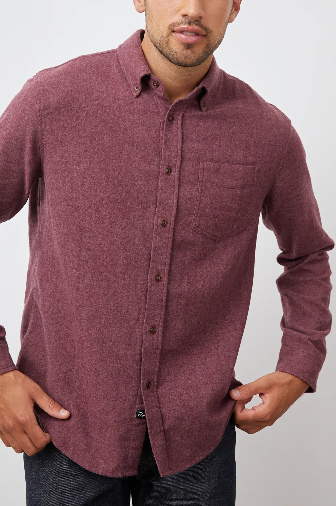 Rails Runson Shirt in Currant