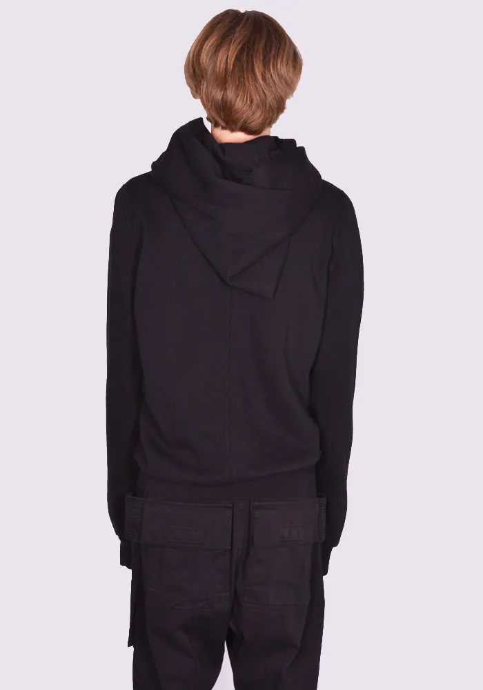 RICK OWENS DRKSHDW DU02D2286 F MOUNTAIN ZIP SWEAT HOODIE BLACK (New Season FW24)