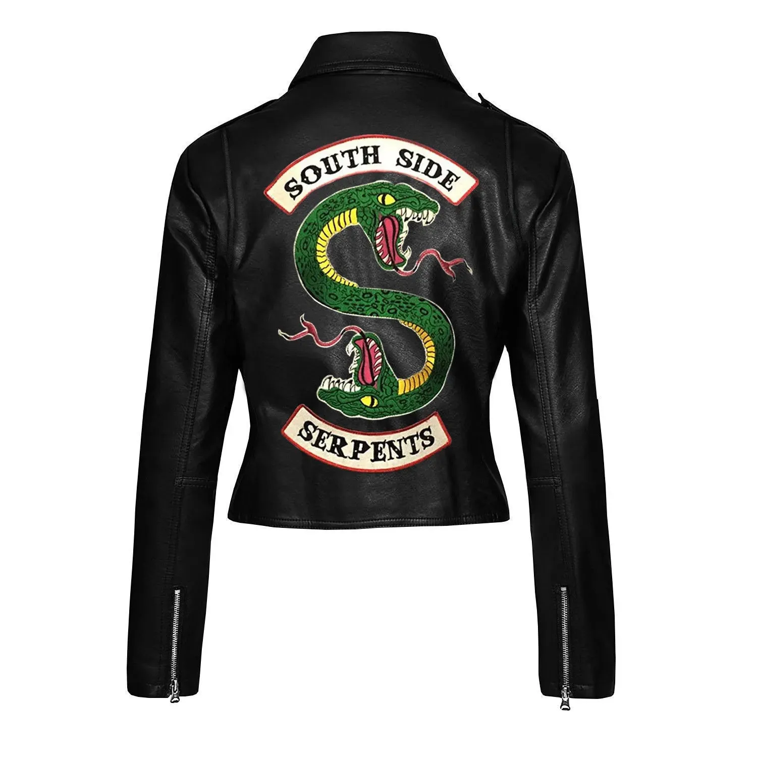 RIVERDALE SOUTHSIDE SERPENTS JUGHEAD JONES WOMEN'S LEATHER BIKER JACKET