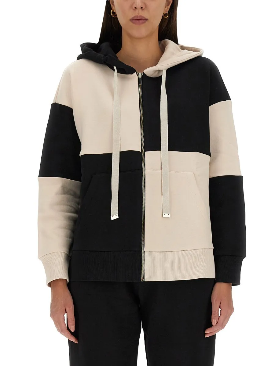 S Max Mara  |Long Sleeves Cotton Logo Hoodies & Sweatshirts