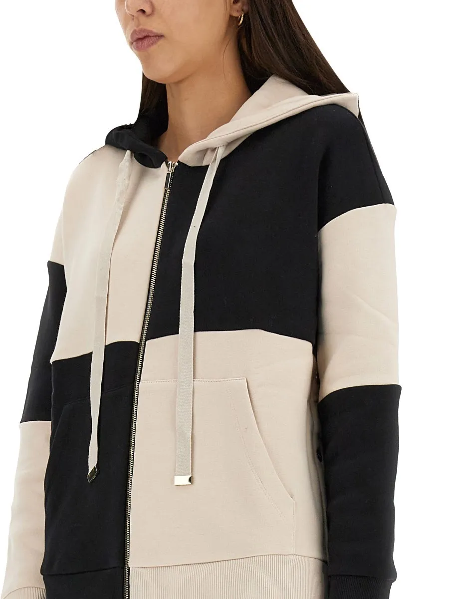 S Max Mara  |Long Sleeves Cotton Logo Hoodies & Sweatshirts