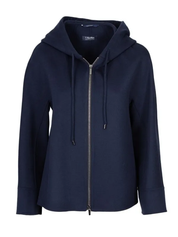 S Max Mara  |Wool Long Sleeves Plain Hoodies & Sweatshirts