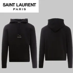 Saint Laurent  |Cotton Logo Hoodies & Sweatshirts