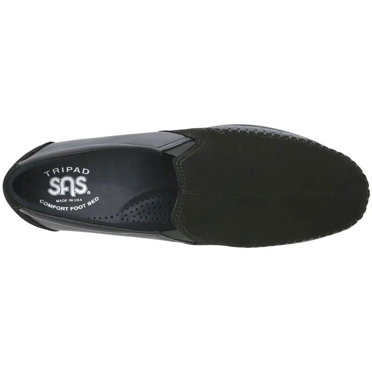 SAS DREAM Slip On Loafers Charcoal Black