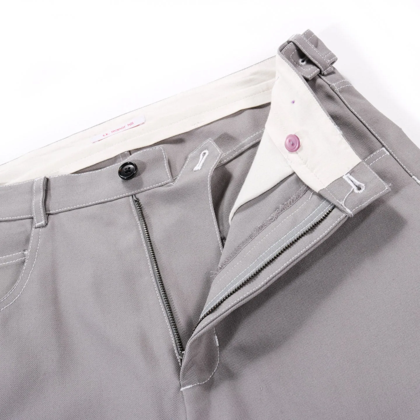 S.K. MANOR HILL MASON PANT GREY 12OZ COTTON DUCK CANVAS