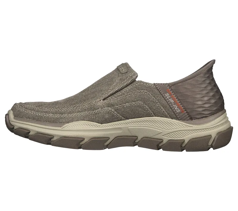 'Skechers' Men's Slip-ins RF: Respected-Holmgrem - Taupe (Extra Wide)