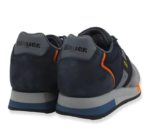 SNEAKERS BLAUER UOMO F2QUEENS01/WAX QUEENS01 NVG NAVY/GREY