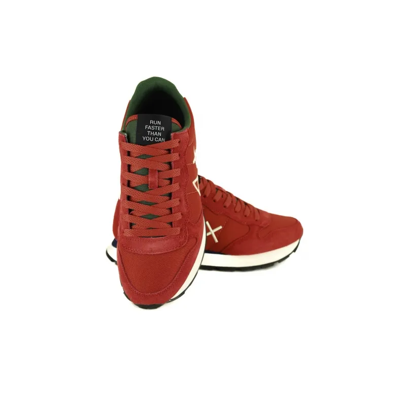 SNEAKERS UOMO IN PELLE E TESSUTO, COCCIO