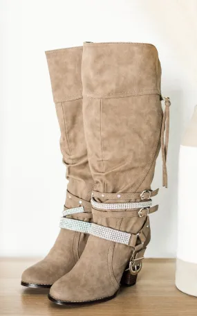 Stacey Boots in Taupe