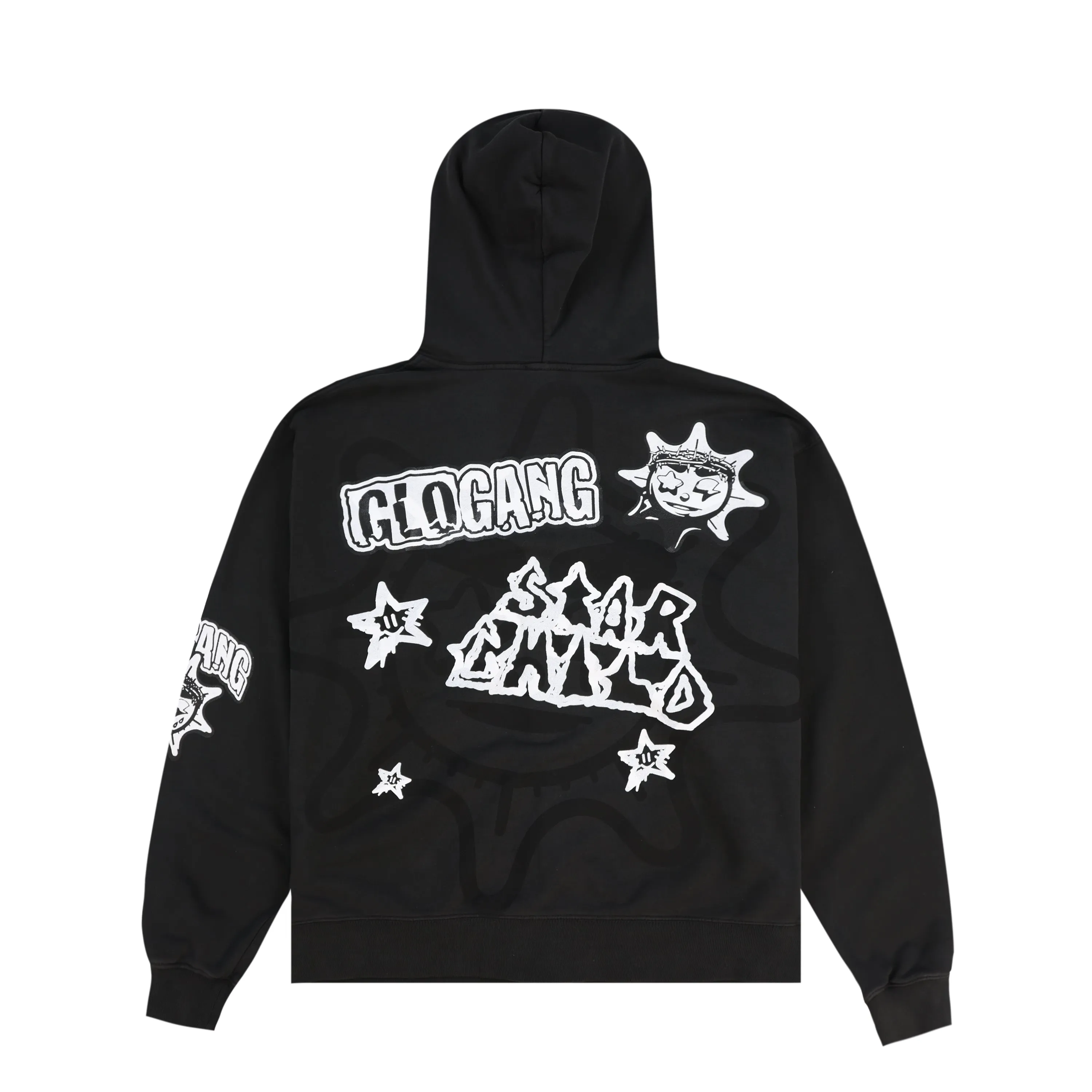 Star Child Zip Up Hoodie (Black)