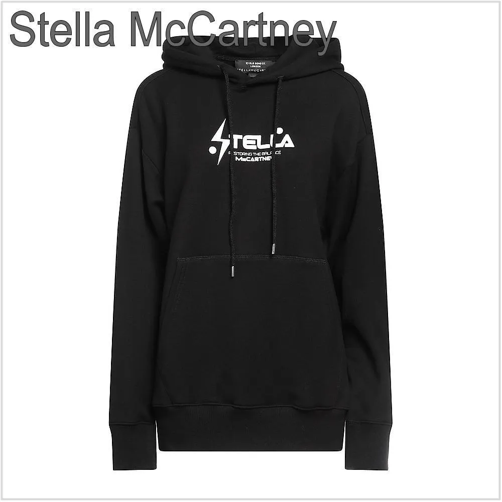 Stella McCartney  |Long Sleeves Cotton Logo Hoodies & Sweatshirts