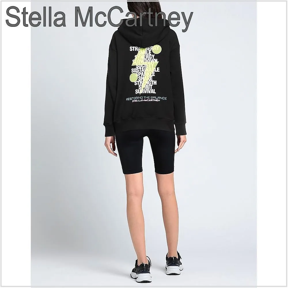 Stella McCartney  |Long Sleeves Cotton Logo Hoodies & Sweatshirts