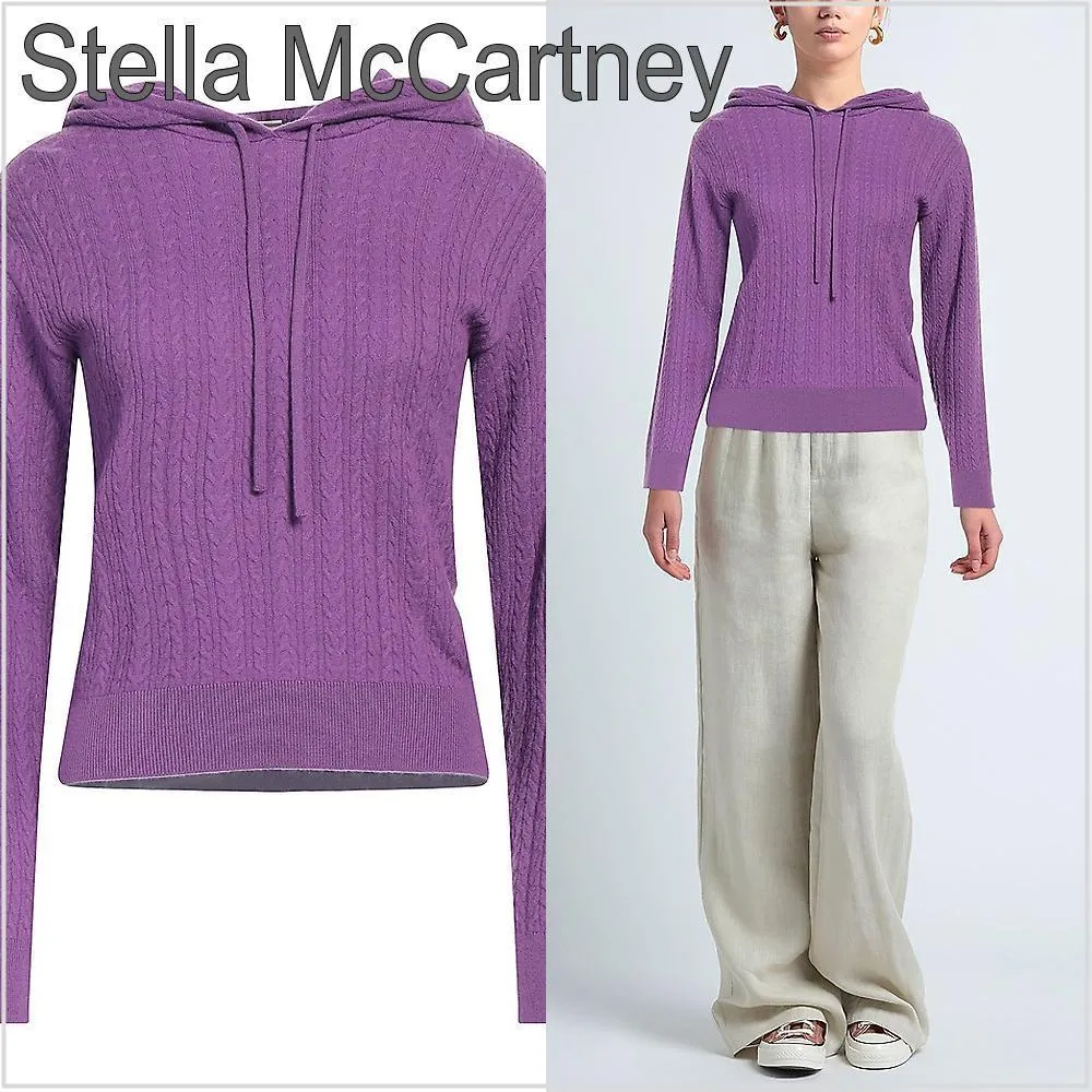 Stella McCartney  |Long Sleeves Plain Hoodies & Sweatshirts