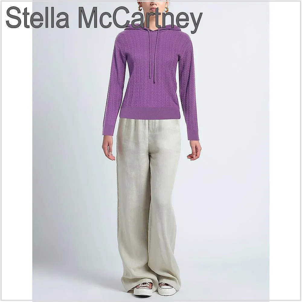 Stella McCartney  |Long Sleeves Plain Hoodies & Sweatshirts