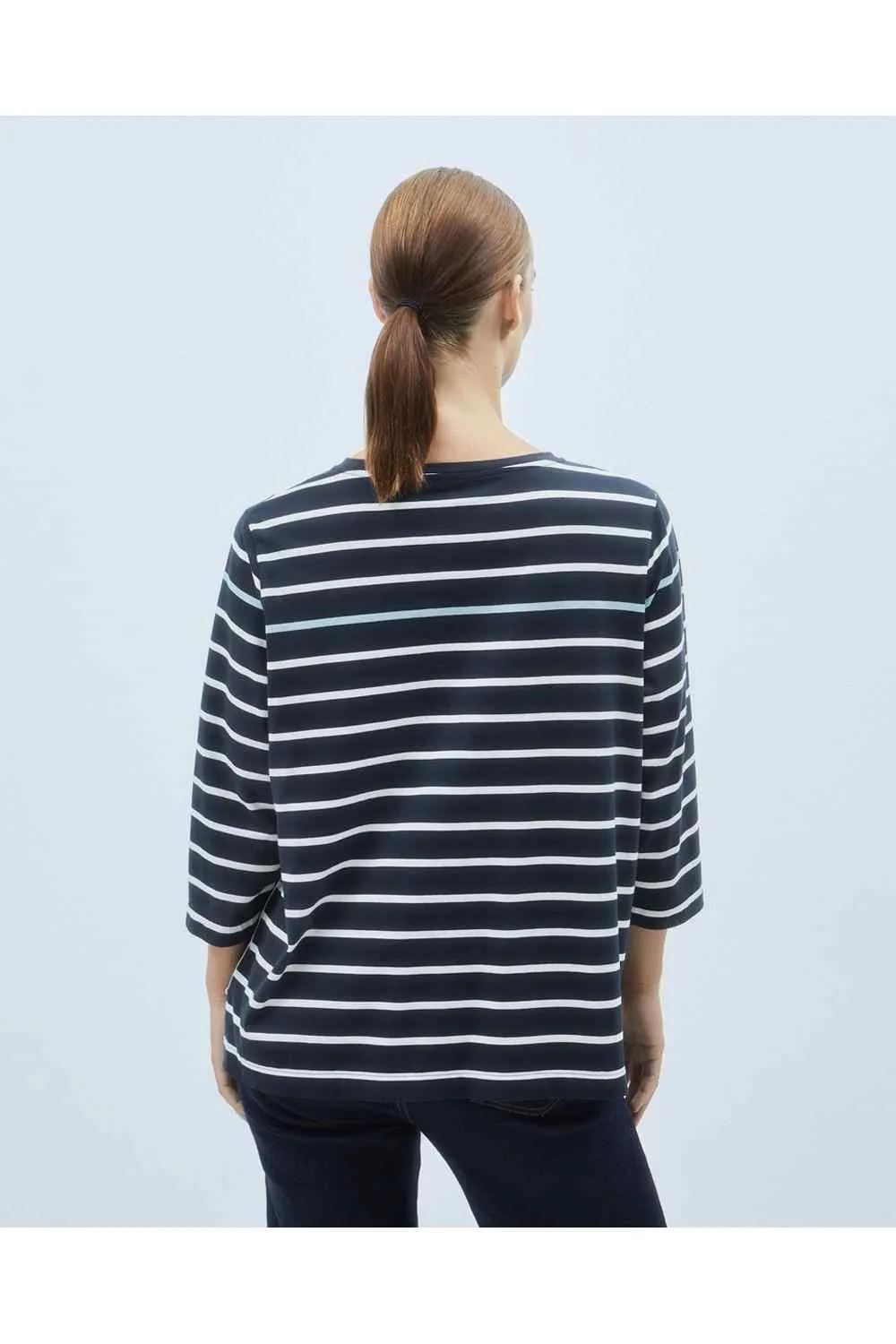 Striped Botton T-Shirt