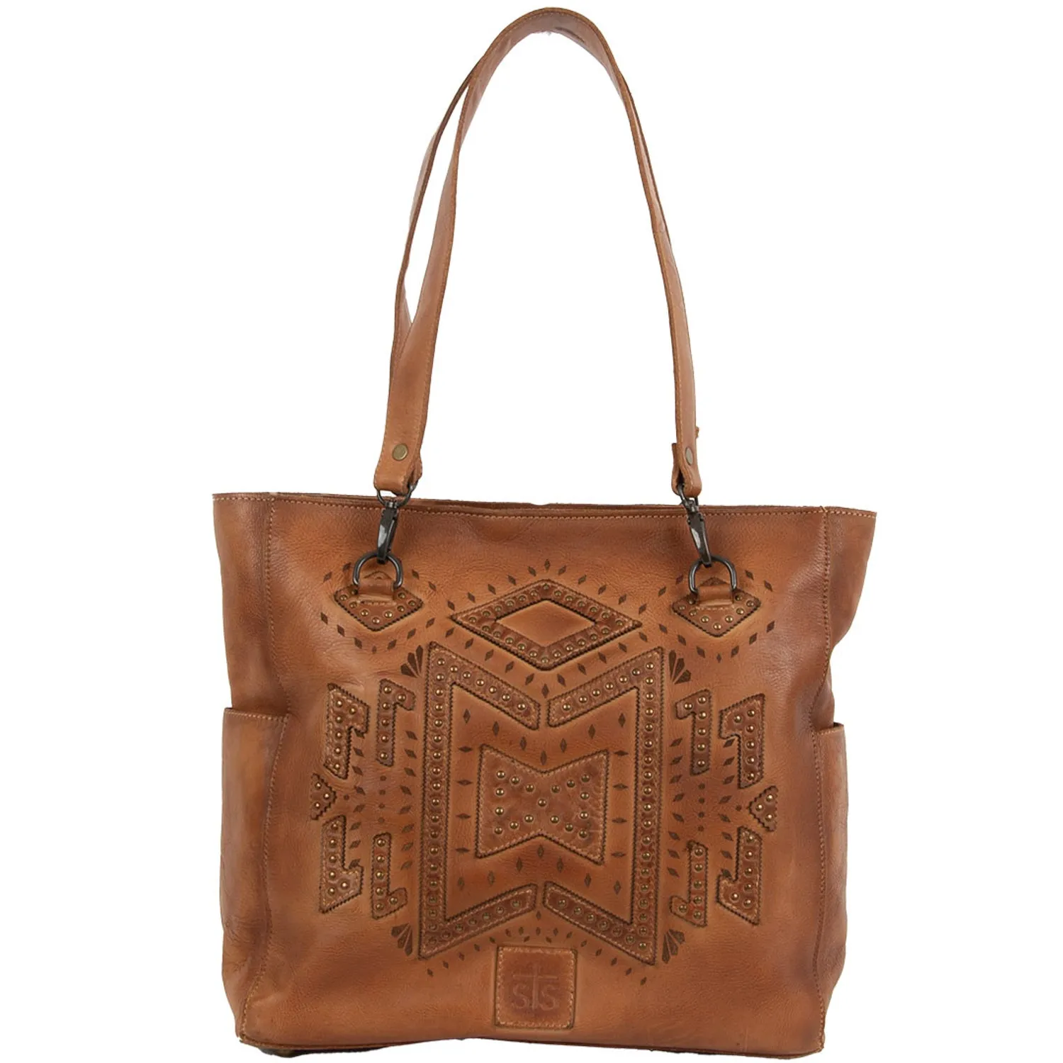 STS Ranchwear Womens Wayfarer Veg-Tan Leather Tote Bag