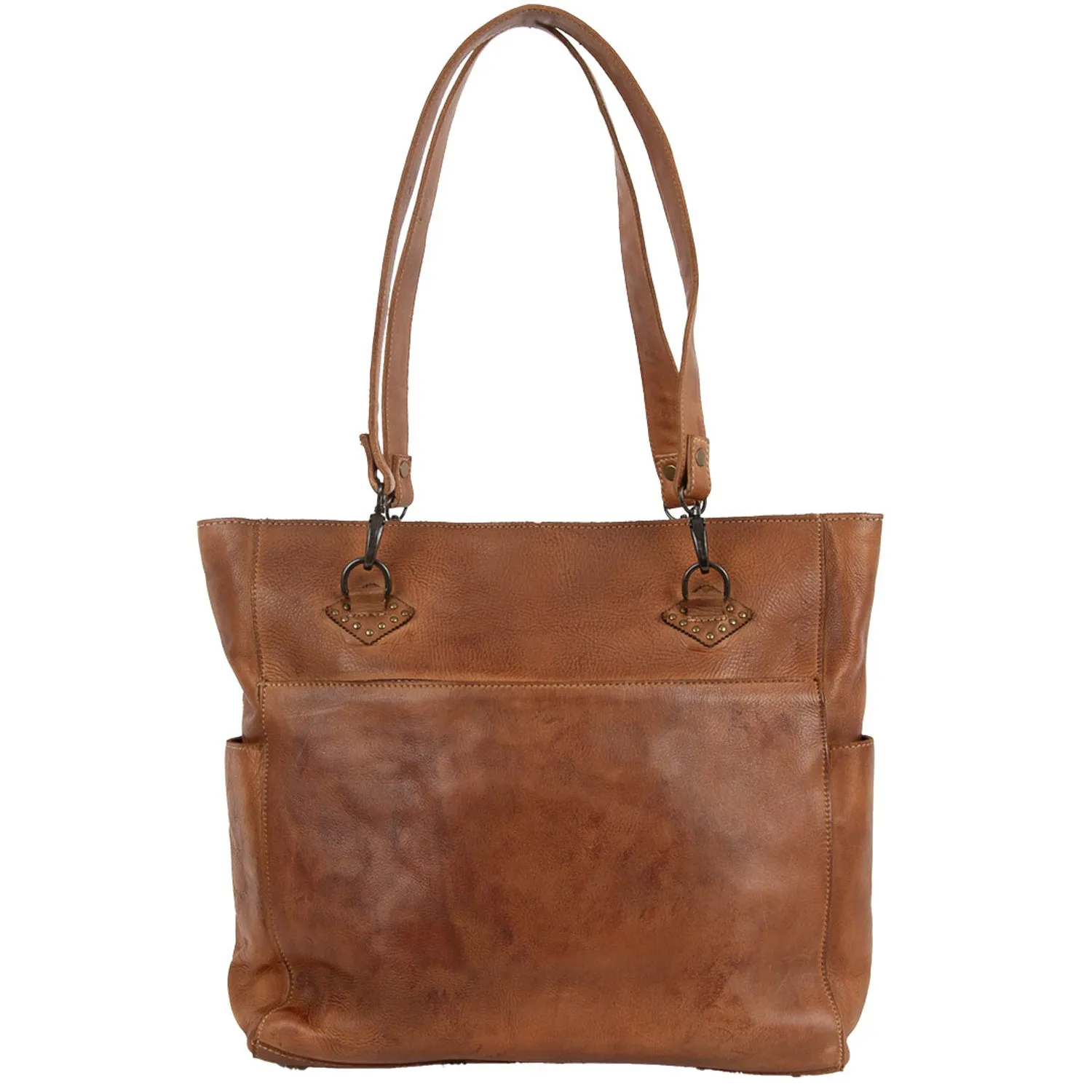 STS Ranchwear Womens Wayfarer Veg-Tan Leather Tote Bag