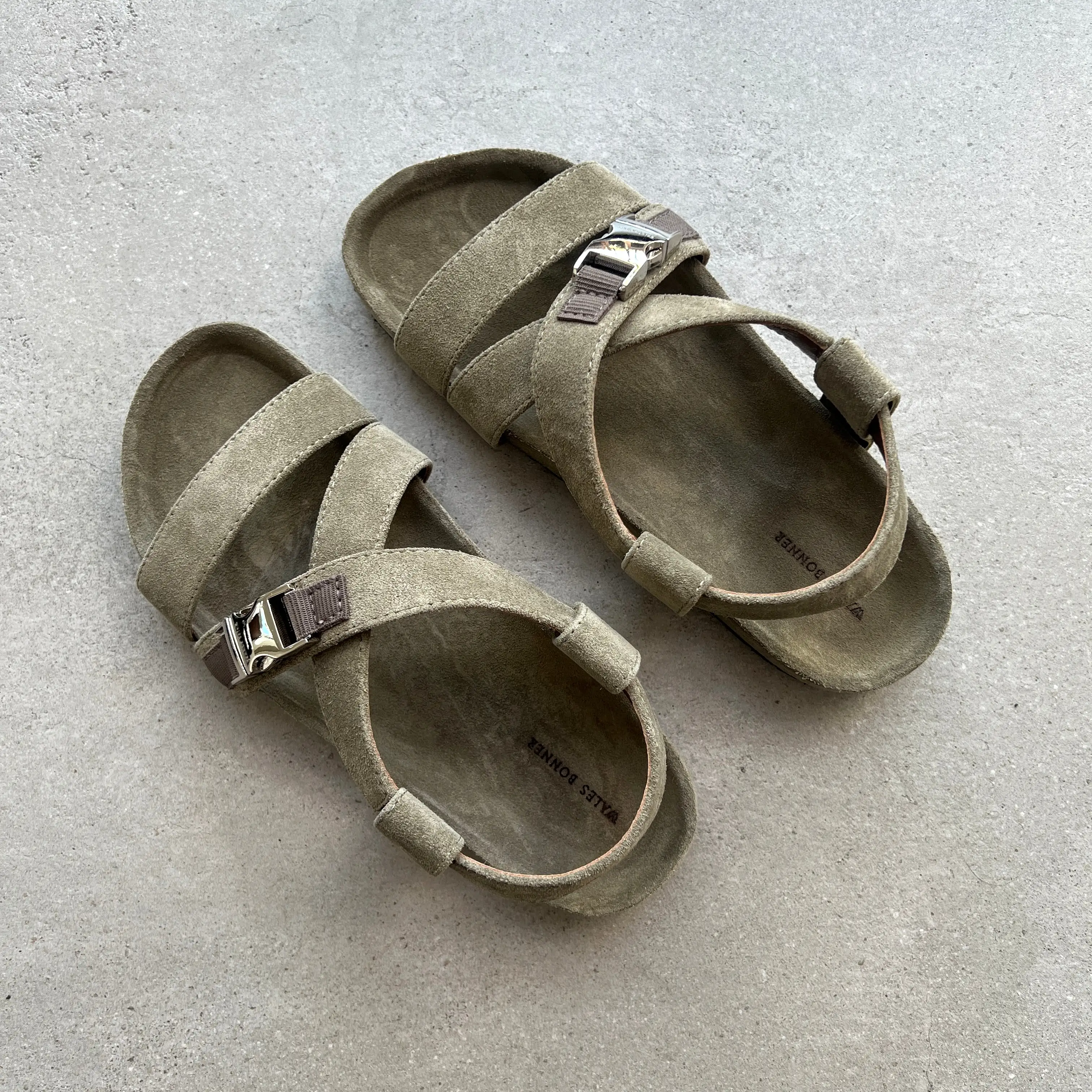 Suede Slide, Khaki