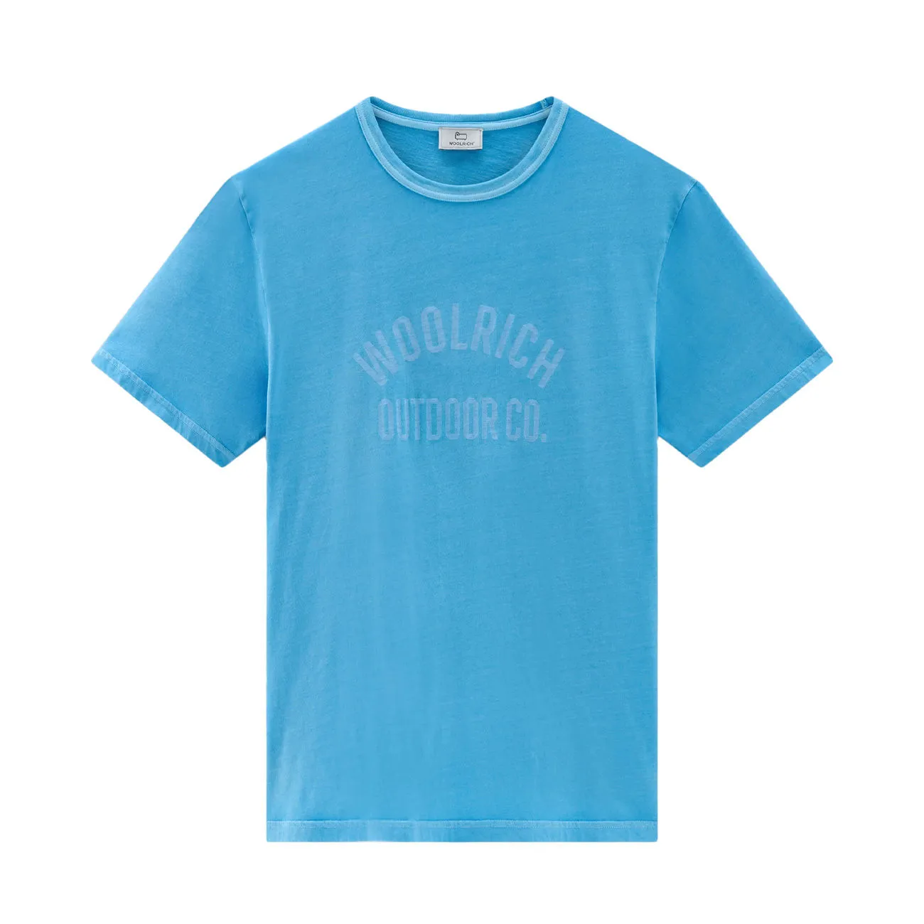 T-SHIRT LIGHT GARMENT DYED Uomo Alaskan Blue