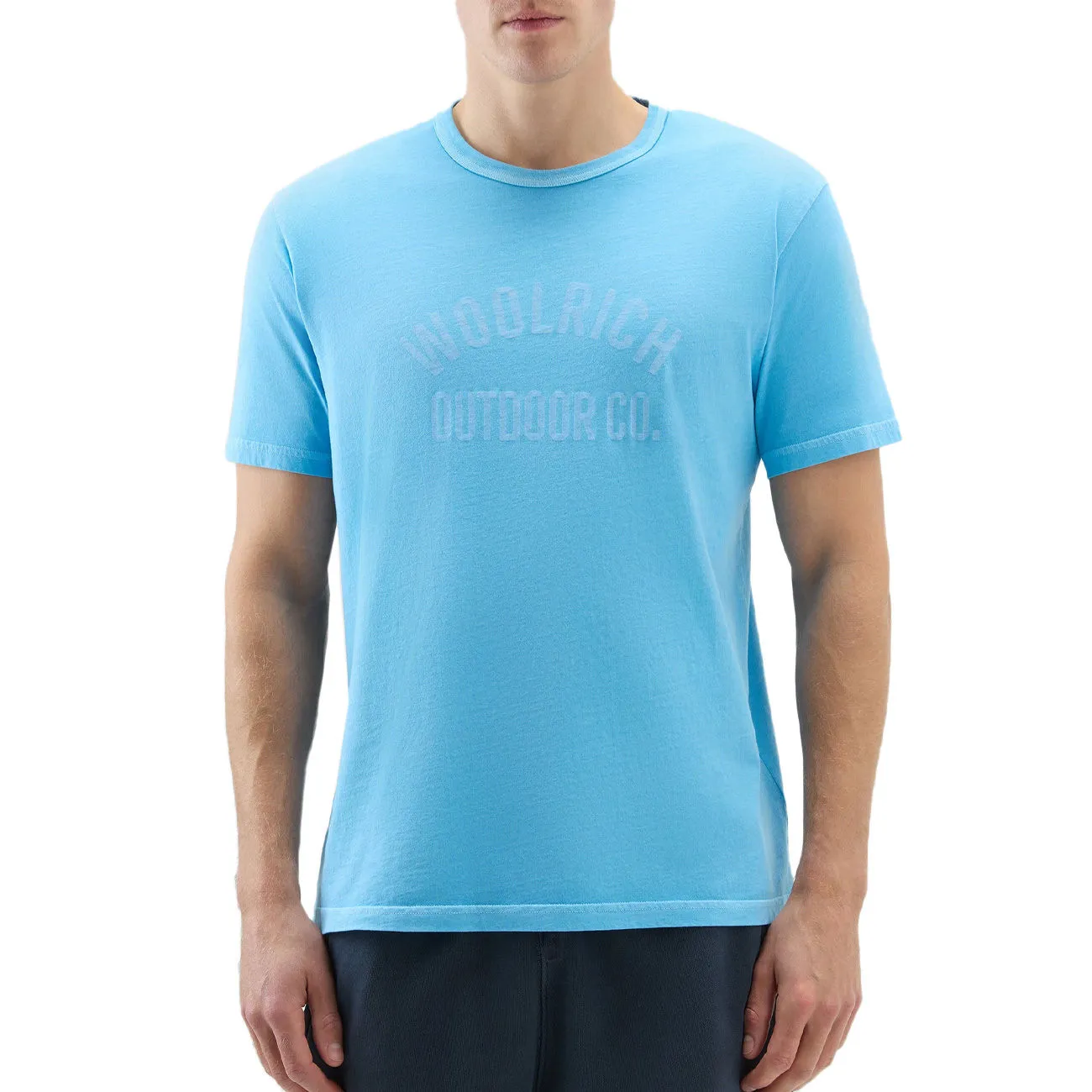 T-SHIRT LIGHT GARMENT DYED Uomo Alaskan Blue